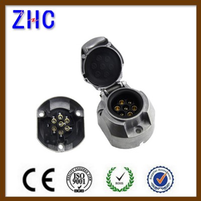 European Type Aluminum12V 7 Pin Commercial Car Trailer Plug